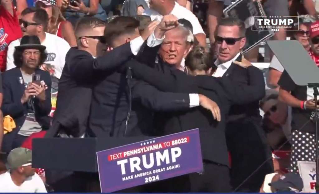 Trump Wounded By Gunshots At PA Rally