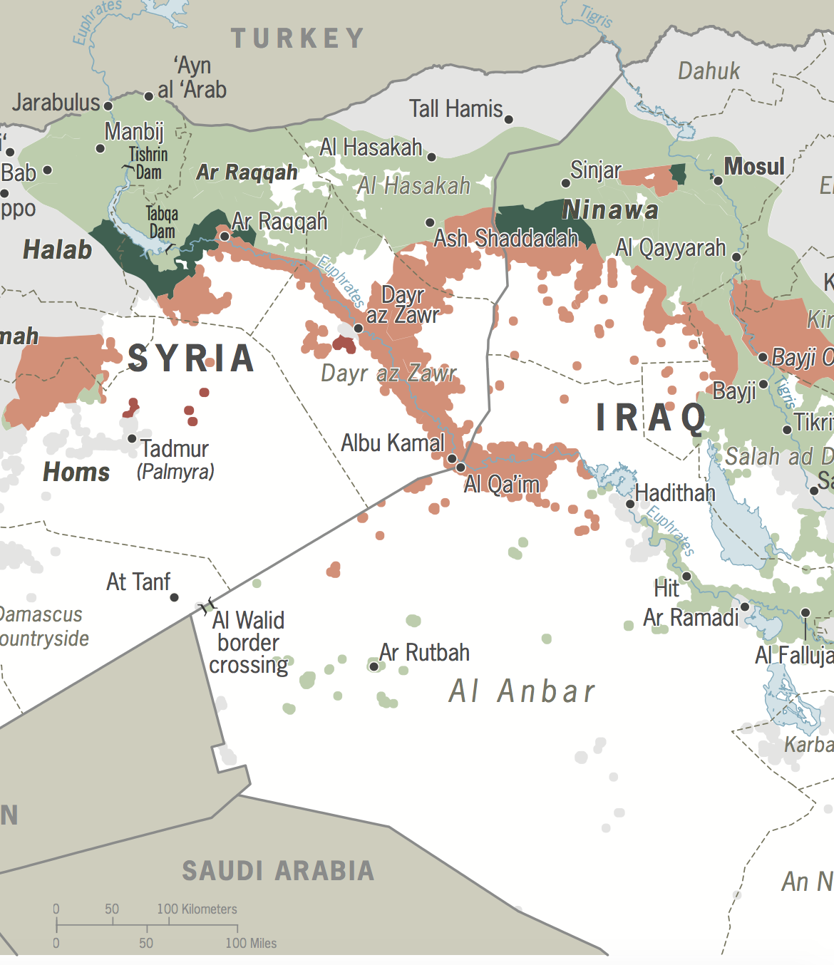 Daesh Areas of Influence - June 2017 Update - The Global Coalition Against Daesh