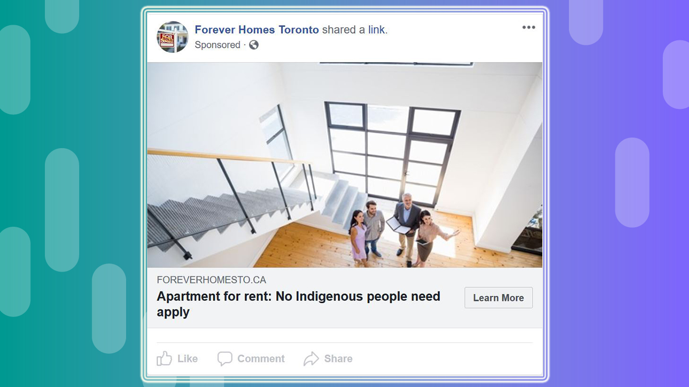 Facebook allowed housing and employment advertisers to exclude users with Indigenous interests - The Logic