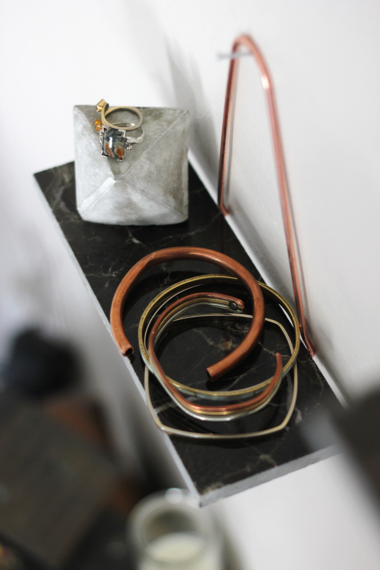 DIY Mini Copper & Marble Shelves - The Merrythought