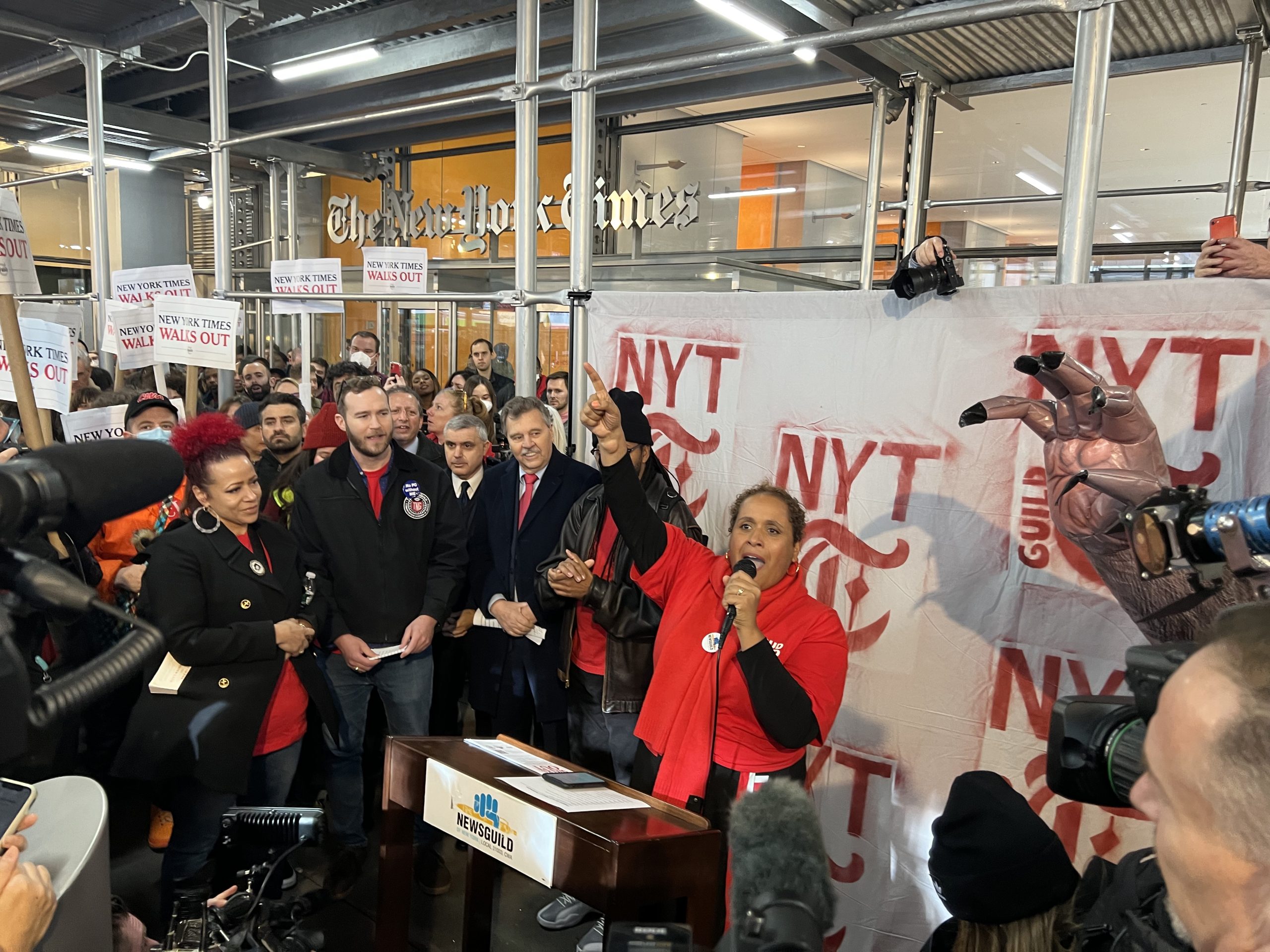 New York Times workers take the 'Paper of Record' to task