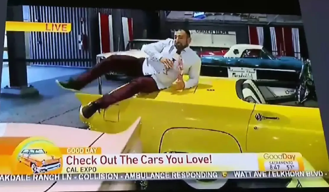 Good Day Sacramento features reporter fired after damaging auto show cars on-air - Alt Car news