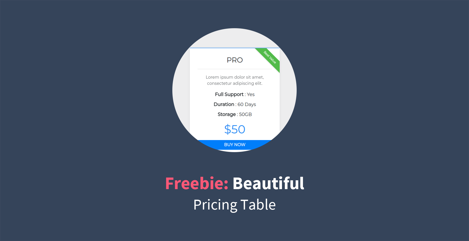 Freebie: Beautiful Pricing Table with Bootstrap 4 - Tutorialzine