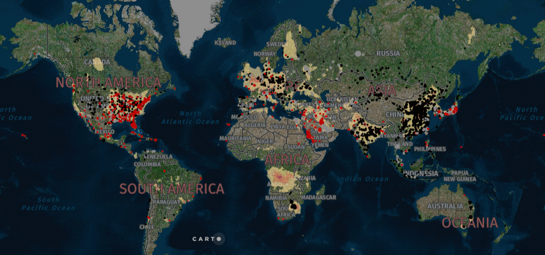 Mapped: nitrogen dioxide pollution around the world - Unearthed