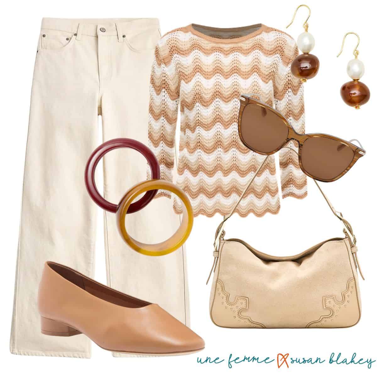 Spring Neutral Outfit Ideas + Silk Scarf Finds - une femme x susan blakey