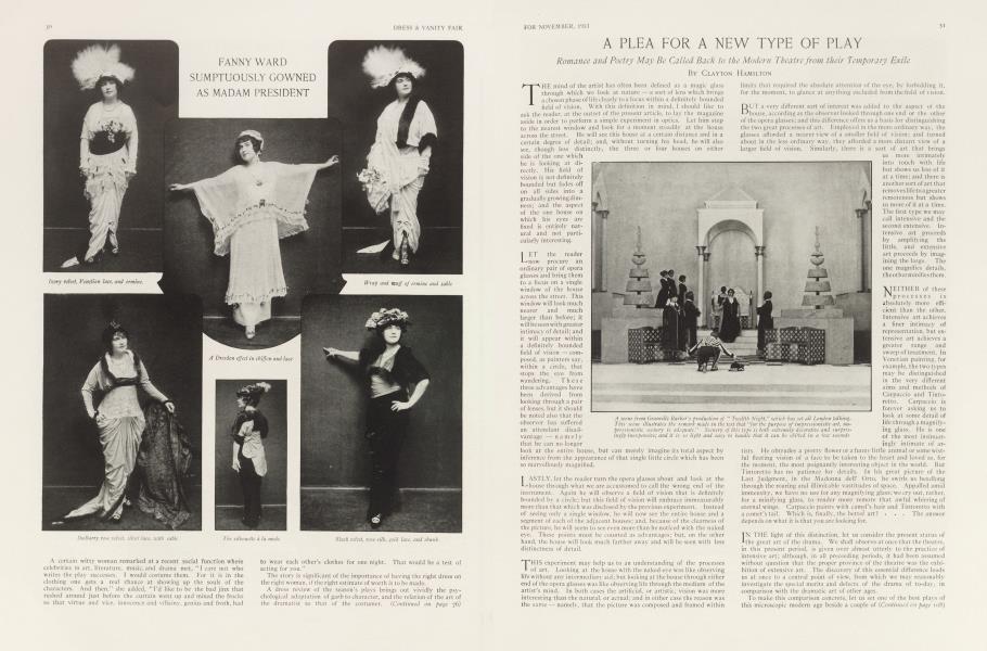 A PLEA FOR A NEW TYPE OF PLAY | Vanity Fair | November 1913