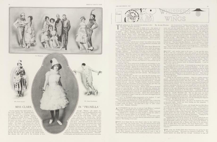 WHISPERS from the WINGS | Vanity Fair | December 1913