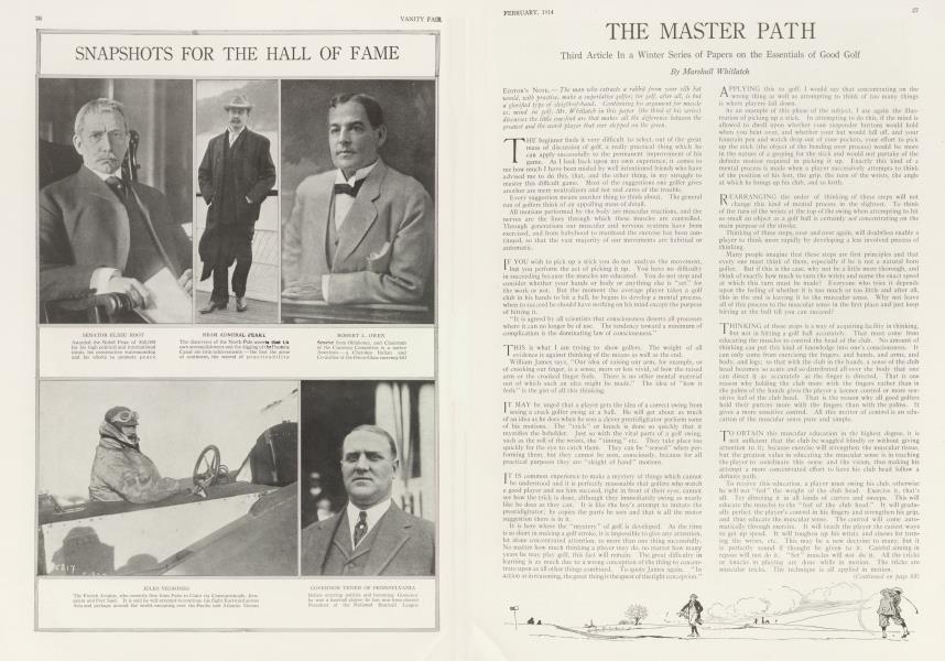 THE MASTER PATH | Vanity Fair | February 1914