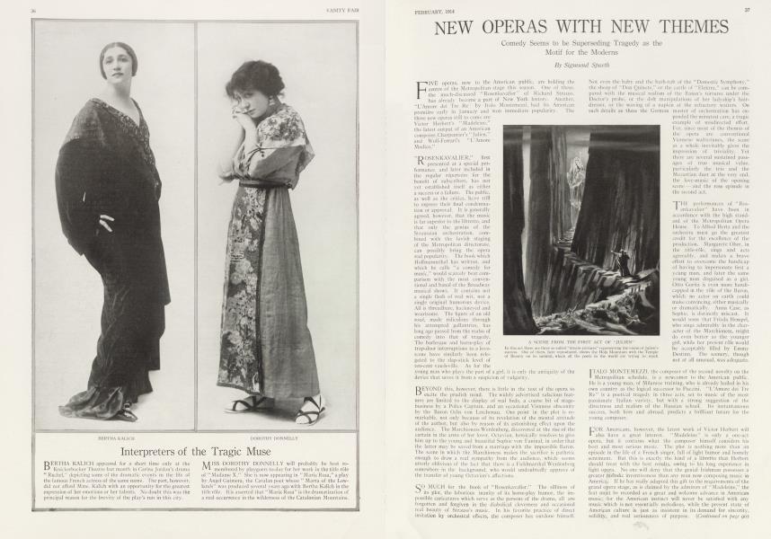 NEW OPERAS WITH NEW THEMES | Vanity Fair | February 1914