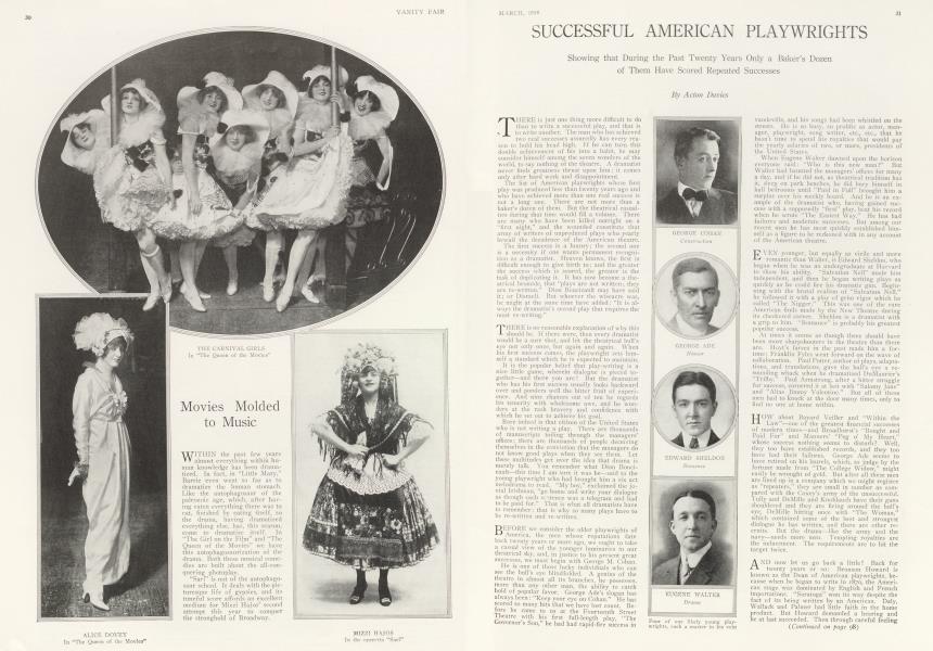SUCCESSFUL AMERICAN PLAYWRIGHTS | Vanity Fair | March 1914