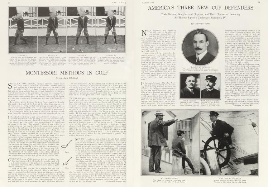 MONTESSORI METHODS IN GOLF | Vanity Fair | March 1914