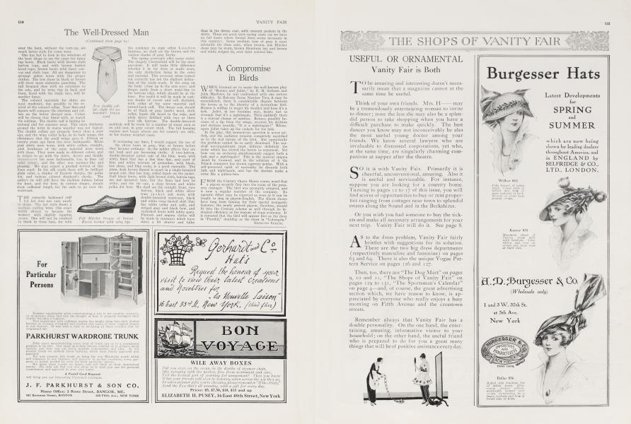 A Compromise in Birds | Vanity Fair | May 1914
