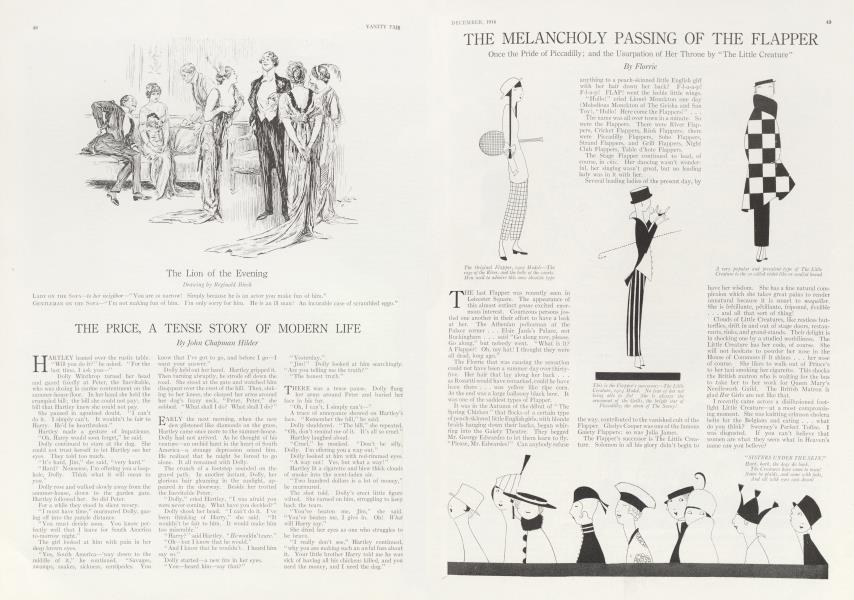 THE PRICE, A TENSE STORY OF MODERN LIFE | Vanity Fair | December 1914