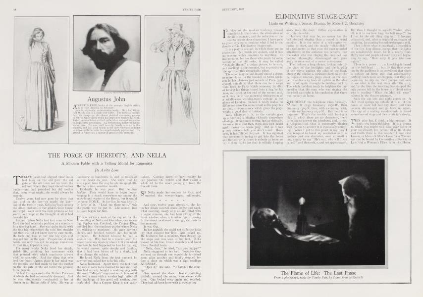 THE FORCE OF HEREDITY, AND NELLA | Vanity Fair | February 1915