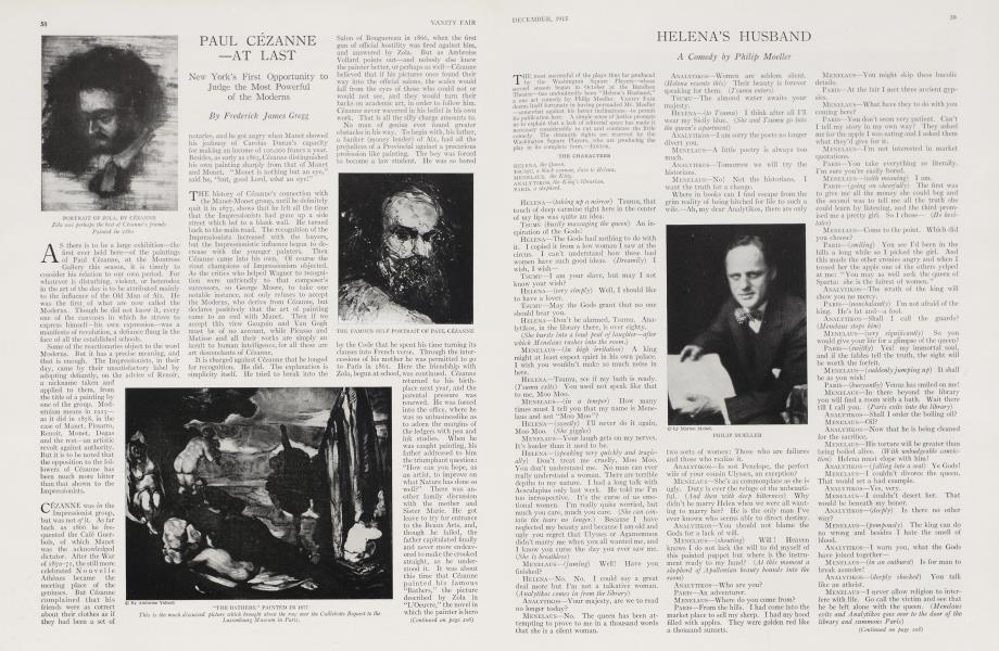 PAUL CÉZANNE —AT LAST | Vanity Fair | December 1915