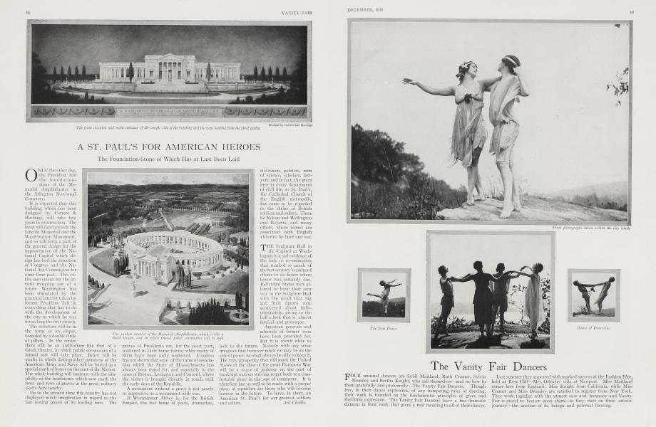 A ST. PAUL'S FOR AMERICAN HEROES | Vanity Fair | December 1915