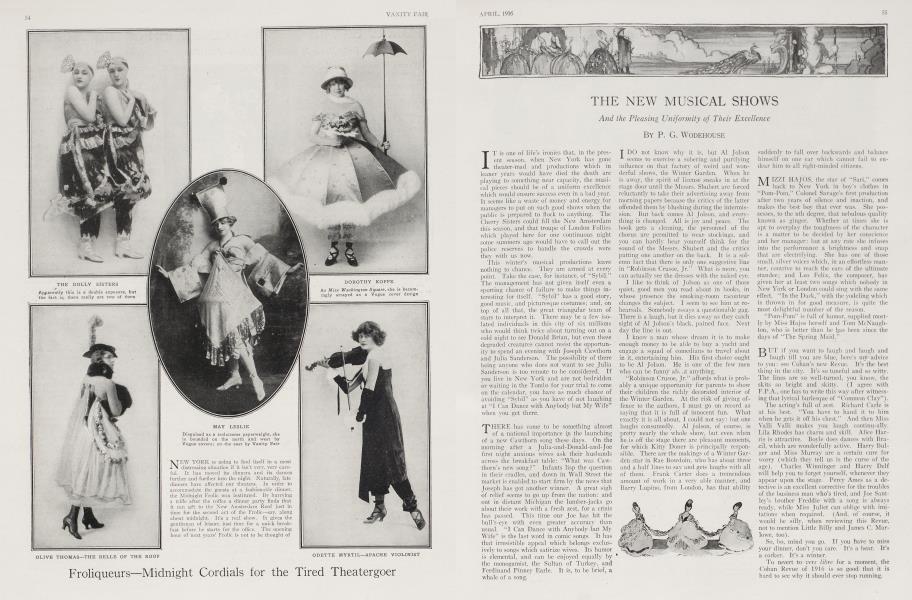 THE NEW MUSICAL SHOWS | Vanity Fair | April 1916