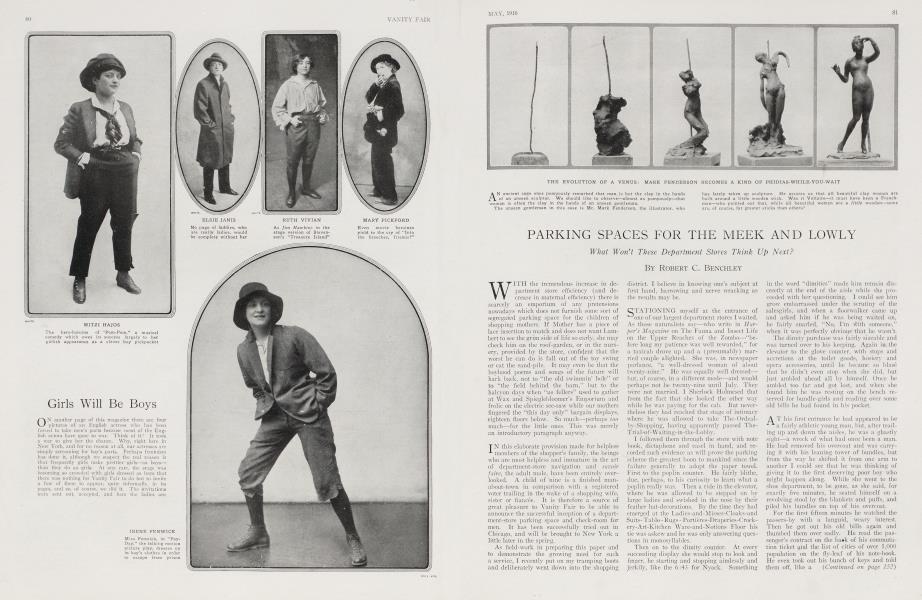 PARKING SPACES FOR THE MEEK AND LOWLY | Vanity Fair | May 1916