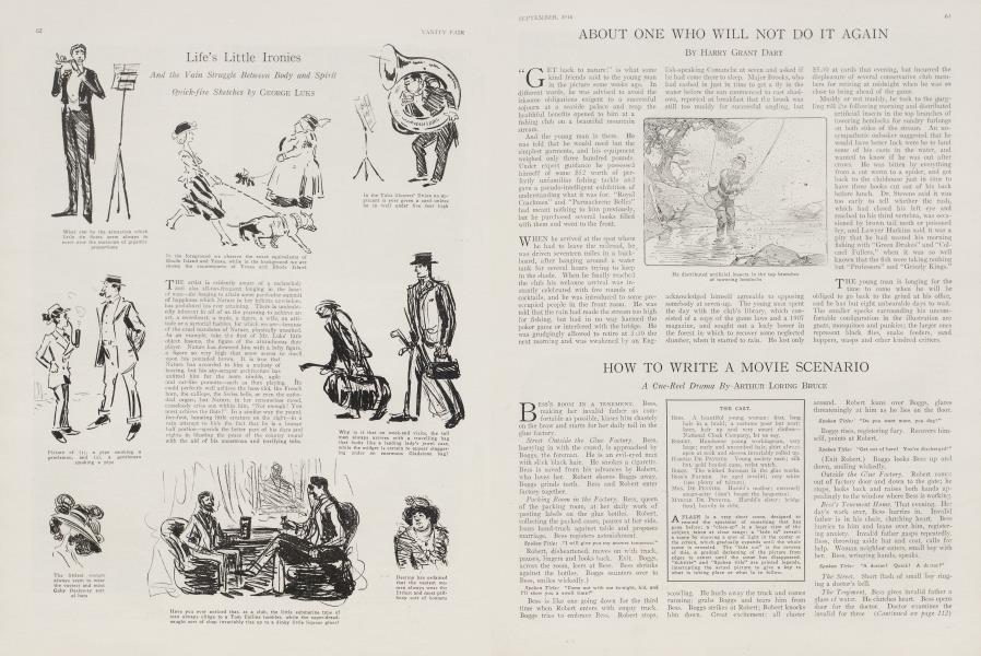 HOW TO WRITE A MOVIE SCENARIO | Vanity Fair | September 1916