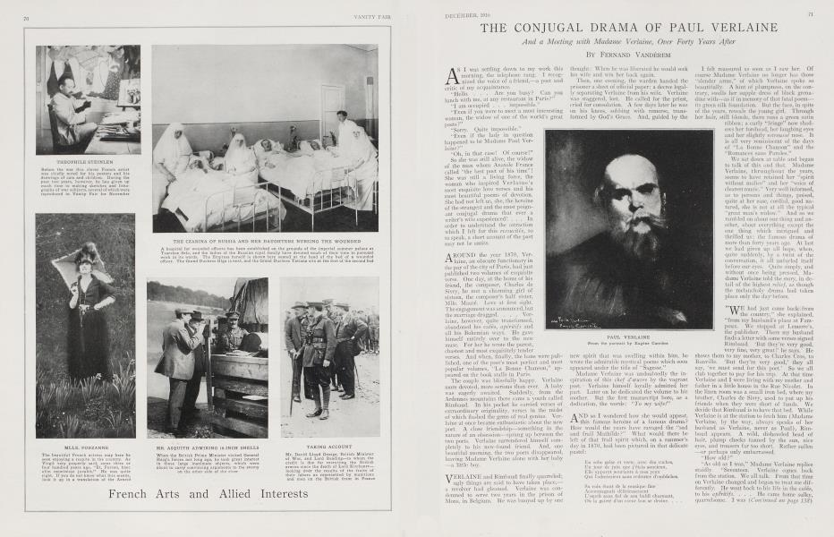 THE CONJUGAL DRAMA OF PAUL VERLAINE | Vanity Fair | December 1916