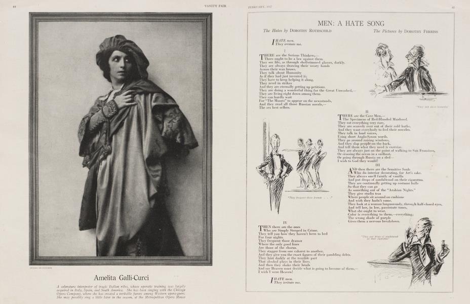 MEN: A HATE SONG | Vanity Fair | February 1917