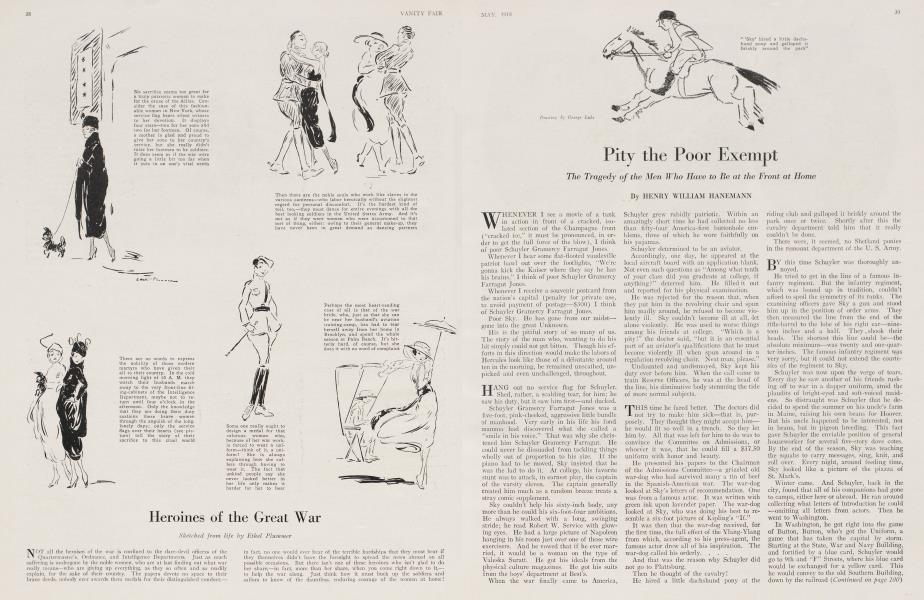 Pity the Poor Exempt | Vanity Fair | May 1918