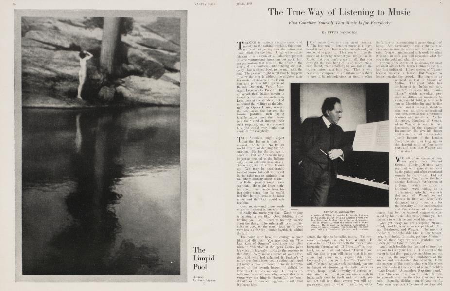 The True Way of Listening to Music | Vanity Fair | June 1918