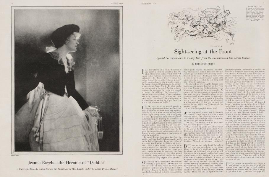 Sight-seeing at the Front | Vanity Fair | November 1918