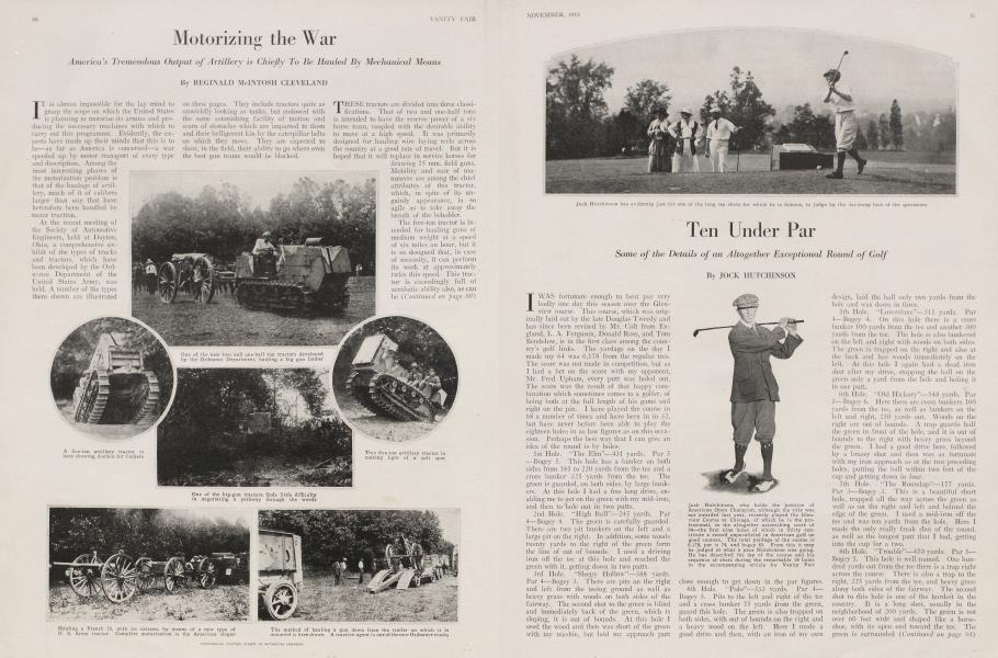 Ten Under Par | Vanity Fair | November 1918