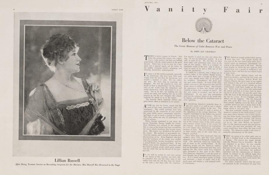 Below the Cataract | Vanity Fair | January 1919