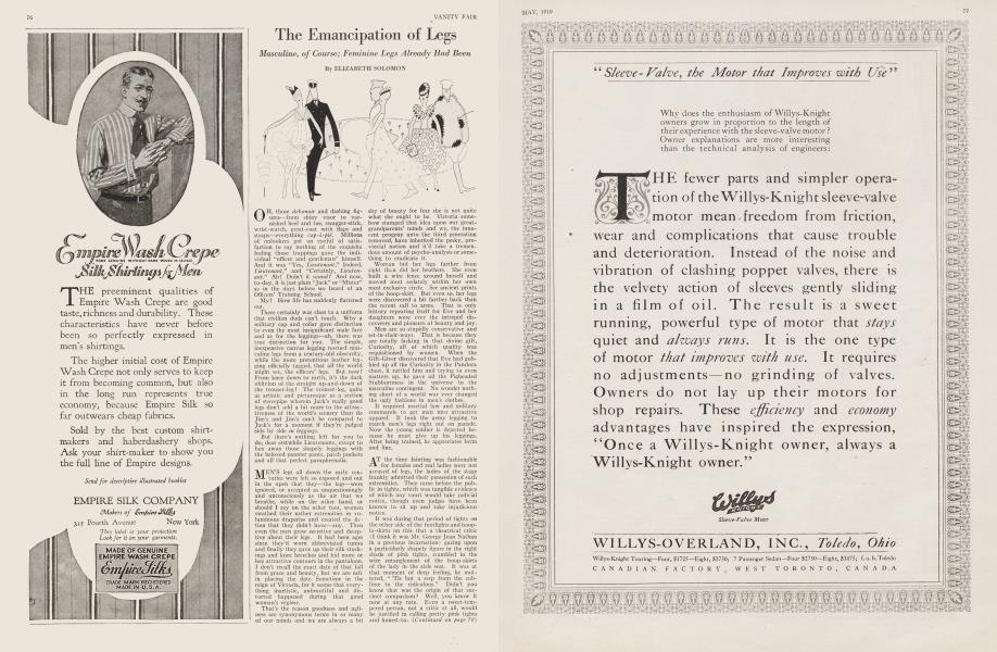 The Emancipation of Legs | Vanity Fair | May 1919