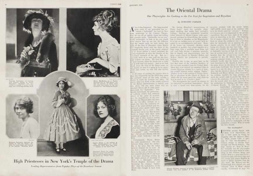 The Oriental Drama | Vanity Fair | January 1920