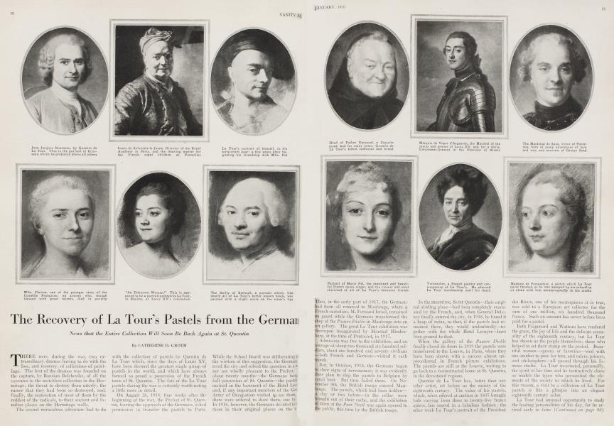 The Recovery of La Tour's Pastels from the German | Vanity Fair | January 1920