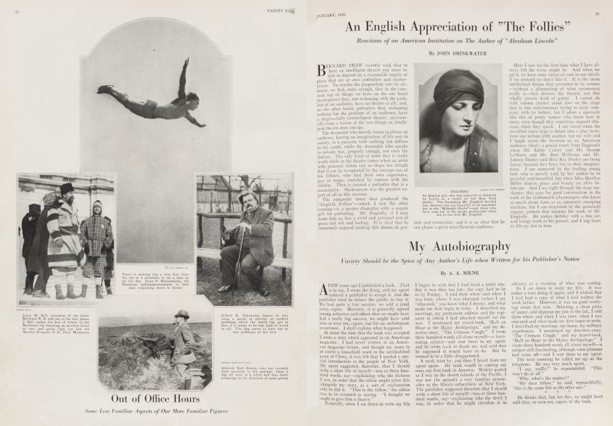 My Autobiography | Vanity Fair | January 1920