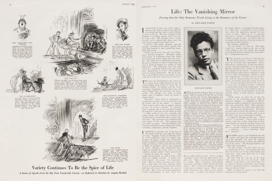Life: The Vanishing Mirror | Vanity Fair | February 1920
