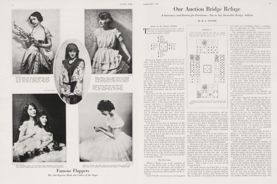 Our Auction Bridge Refuge | Vanity Fair | February 1920
