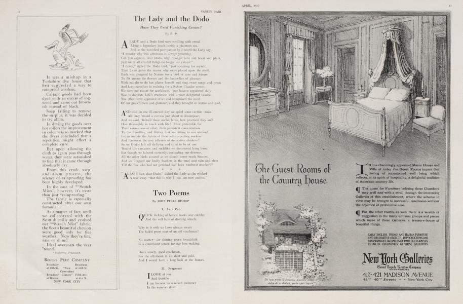 Two Poems | Vanity Fair | April 1920
