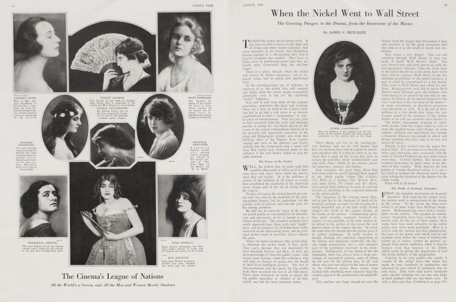 When the Nickel Went to Wall Street | Vanity Fair | August 1920