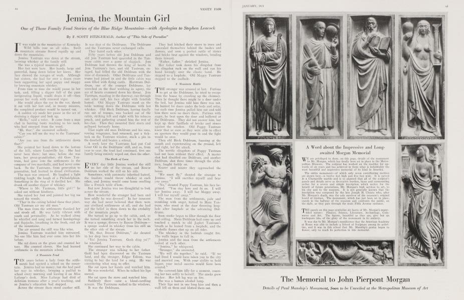 Jemina, the Mountain Girl | Vanity Fair | January 1921