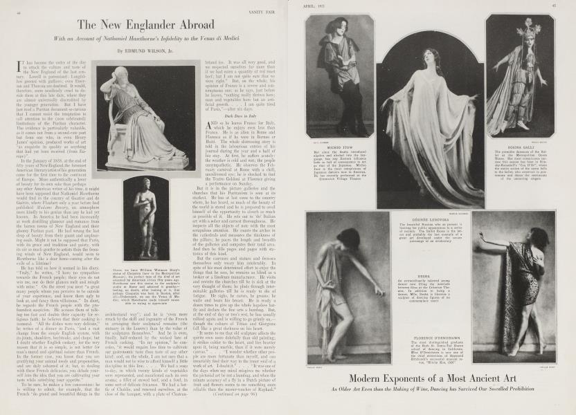 The New Englander Abroad | Vanity Fair | April 1921