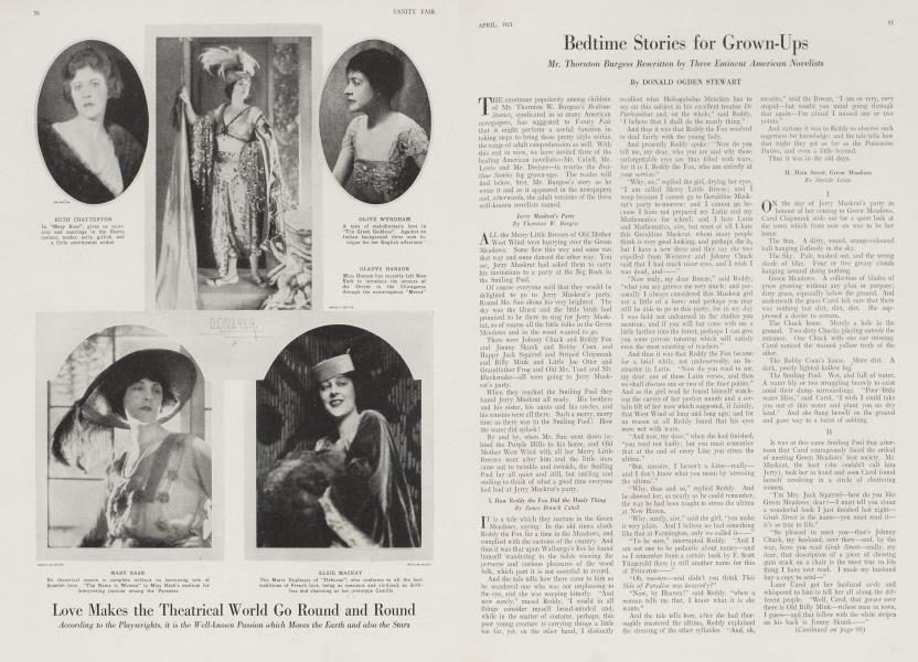 Bedtime Stories for Grown-Ups | Vanity Fair | April 1921