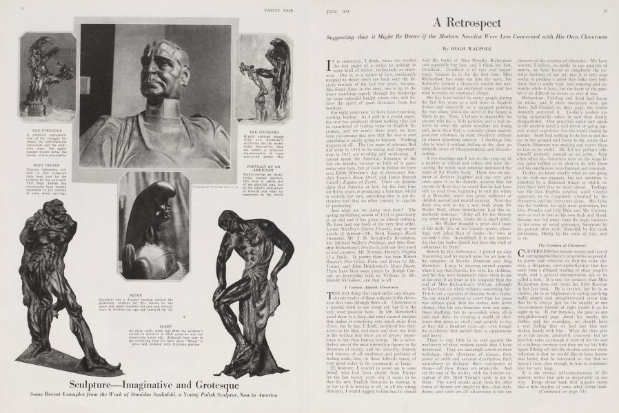 A Retrospect | Vanity Fair | July 1921