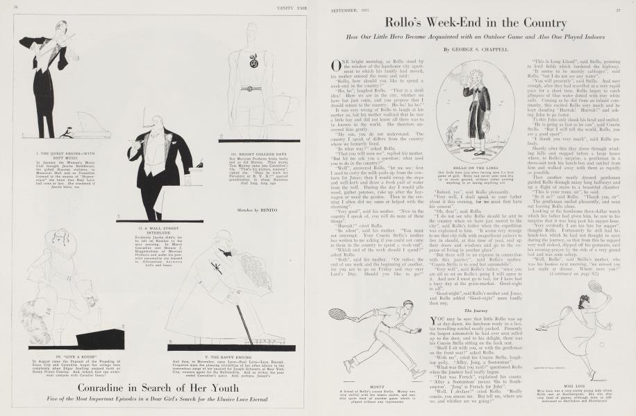 Rollo's Week-End in the Country | Vanity Fair | September 1921