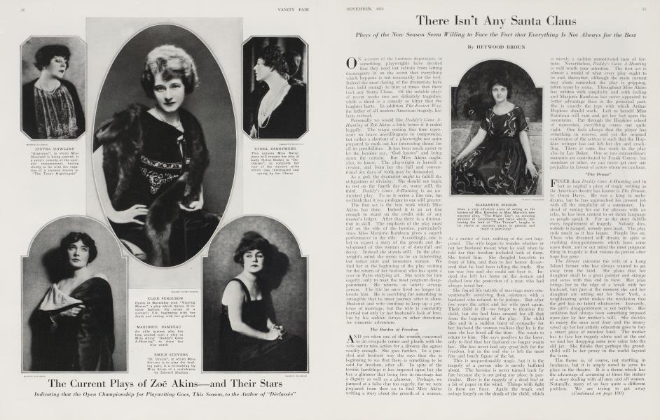 There Isn't Any Santa Claus | Vanity Fair | November 1921