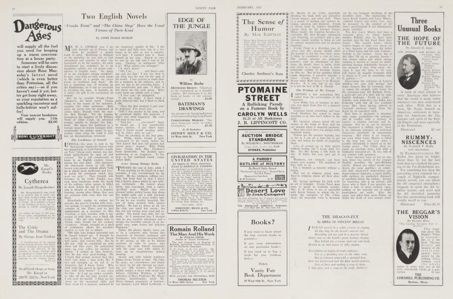 Two English Novels | Vanity Fair | February 1922