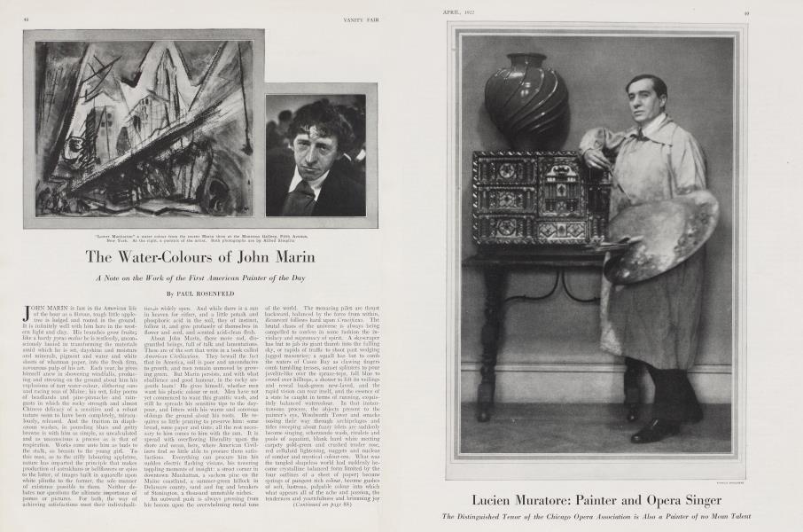 The Water-Colours of John Marin | Vanity Fair | April 1922