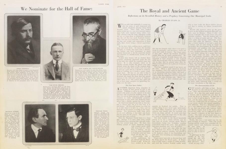 The Royal and Ancient Game | Vanity Fair | June 1922