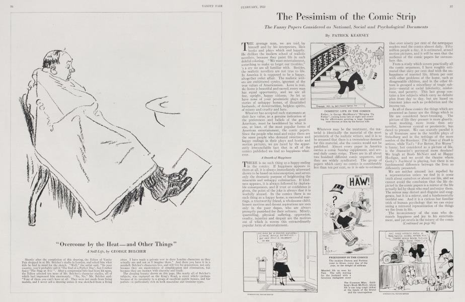 The Pessimism of the Comic Strip | Vanity Fair | February 1923