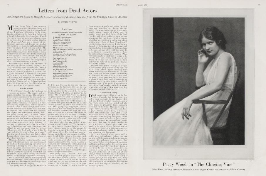 Andaluza | Vanity Fair | April 1923