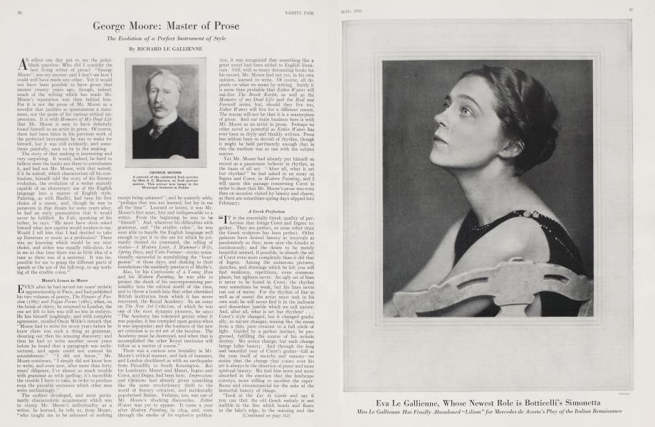 George Moore: Master of Prose | Vanity Fair | May 1923